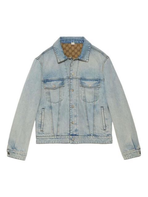 GUCCI Gucci Reversible Denim Jacket 'Light Blue' 771818-XDCTO-4452