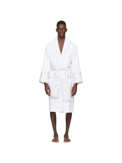 VERSACE White 'I Heart Baroque' Bathrobe