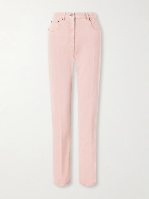 Valentino Mid-rise straight-leg jeans Pink
