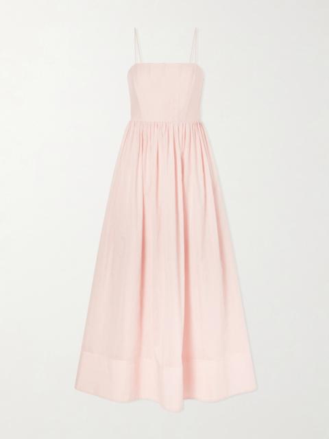 Aje. Rosie Silk And Cotton-blend Maxi Dress