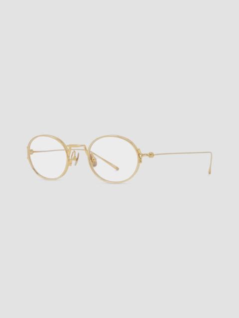 Loewe Men's x Matsuda 46MM Round Optical Eyeglasses - Gold