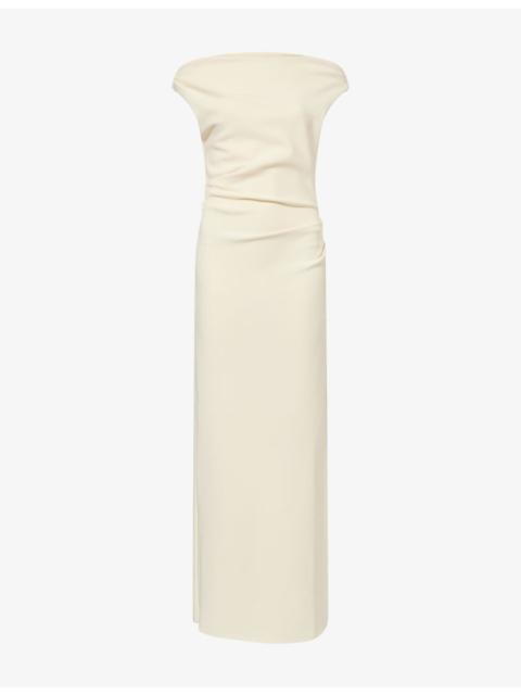 BEC + BRIDGE Leora Asymmetric Bonded-Crepe Maxi Dress