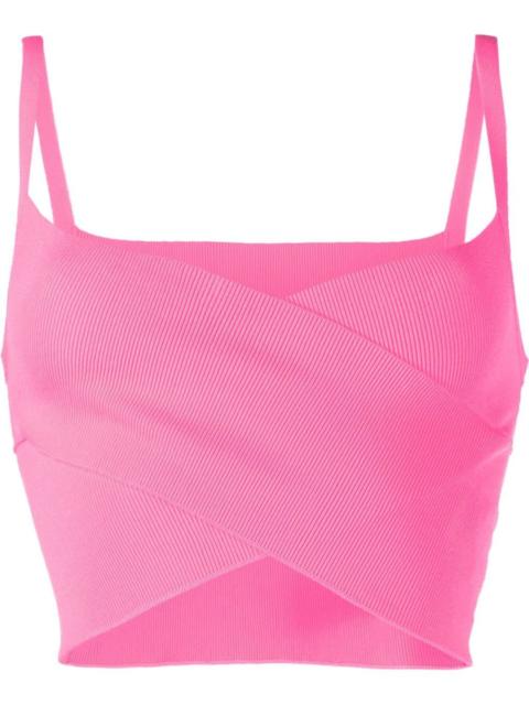 MSGM cross-strap cropped top