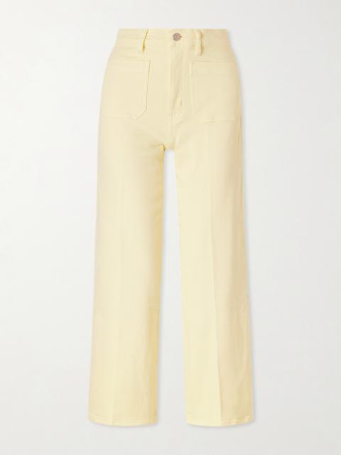 FRAME Anchor Cotton-blend Straight-leg Pants