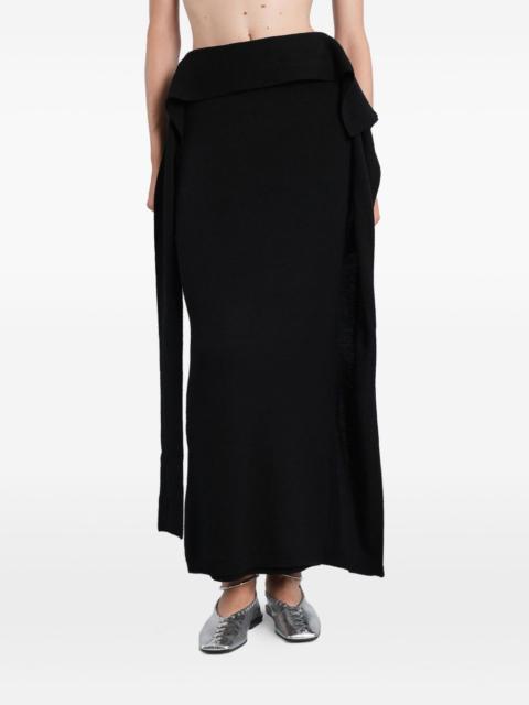 entire studios layered draped skirt