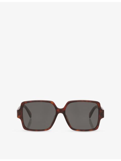 CELINE CL40316U Triomphe Square-Frame Acetate Sunglasses