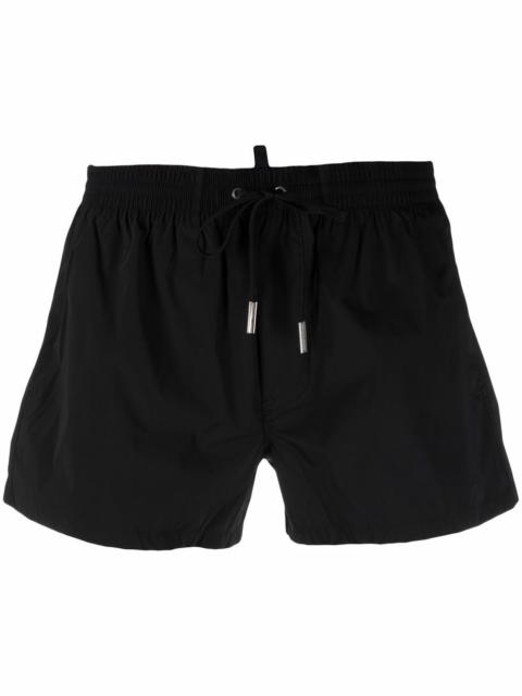 DSQUARED2 로고 인쇄 수영 트렁크