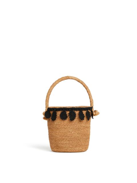 Raffia Paisley Basket Bag