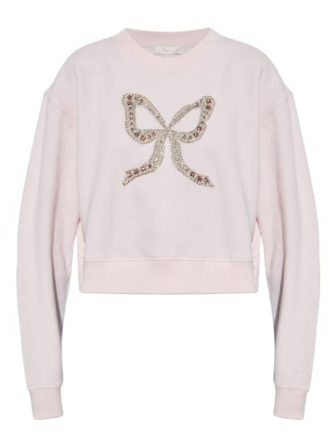 LoveShackFancy bow-embellished sweatshirt