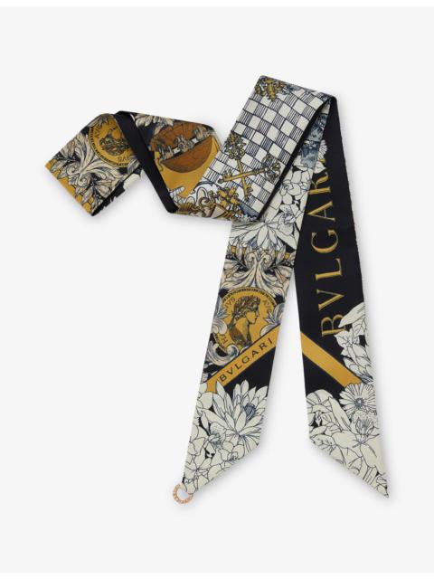 BVLGARI Heritage Alchemist Slim Silk Scarf