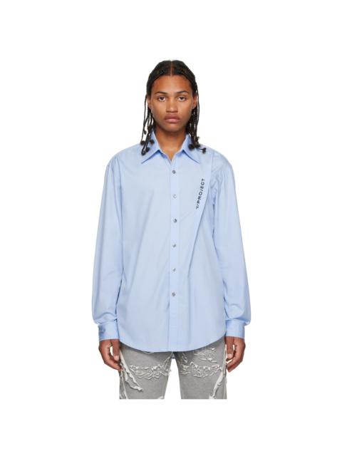 Y/Project Blue Pinched Shirt