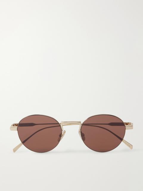 CELINE Oro Round-frame Gold-tone Sunglasses