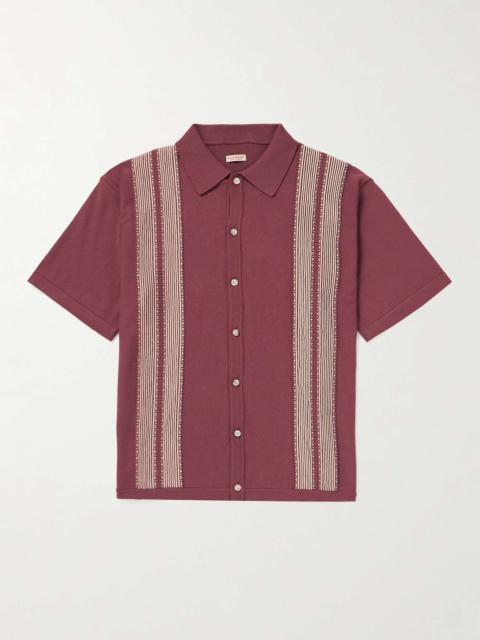 Kapital Tennessee Striped Cotton-Blend Jacquard Shirt