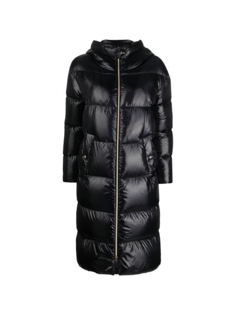 quilted padded zipped coat