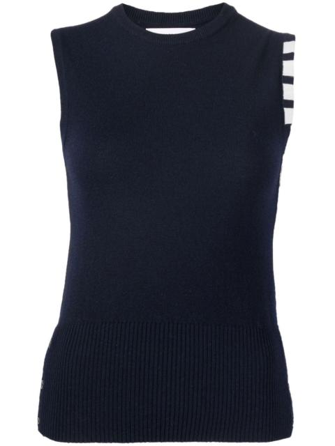 Thom Browne 4-Bar cashmere knitted top