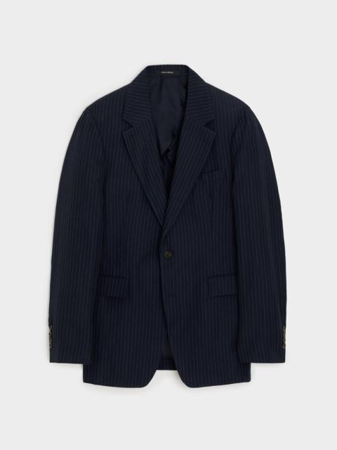 TODD SNYDER Italian Cotton-Linen Pinstripe Sutton Jacket