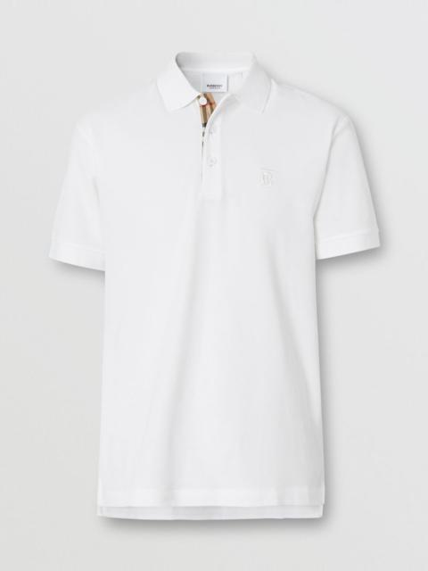 Burberry Monogram Motif Cotton Piqué Polo Shirt