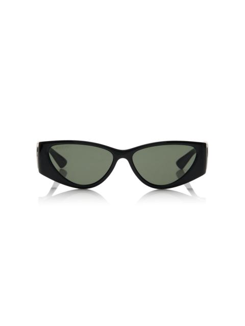 Hailey Cat-Eye Acetate Sunglasses black