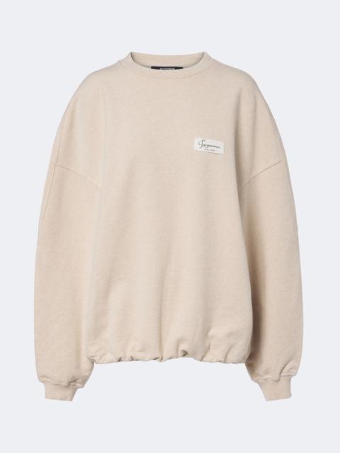 JACQUEMUS Corso oversized cotton fleece sweatshirt