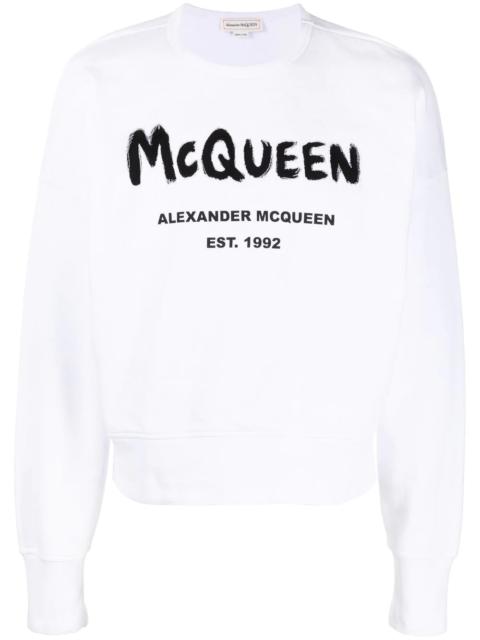 Alexander McQueen logo-print oversized sweatshirt