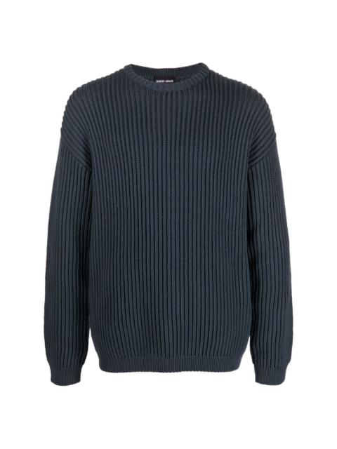 chunky-knit jumper