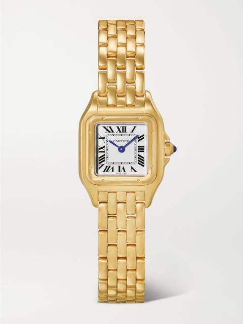 Cartier Panthère de Cartier small 18-karat gold watch Gold