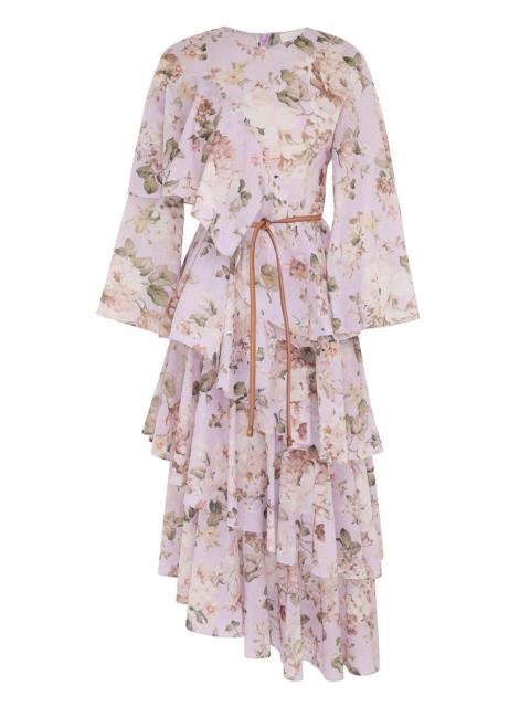 Zimmermann ACACIA ASYMMETRIC MIDI DRESS