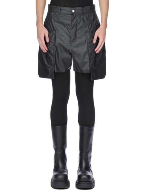 Rick Owens Black Concordians Stefan Cargo Shorts