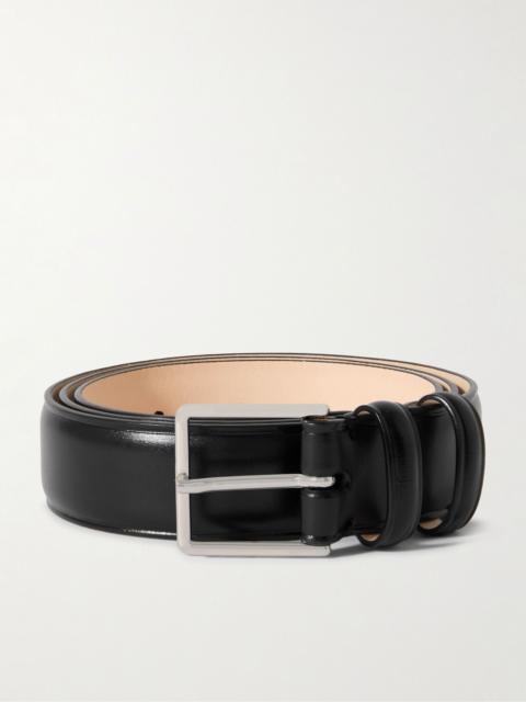 Paul Smith 3cm Glossed-Leather Belt Black
