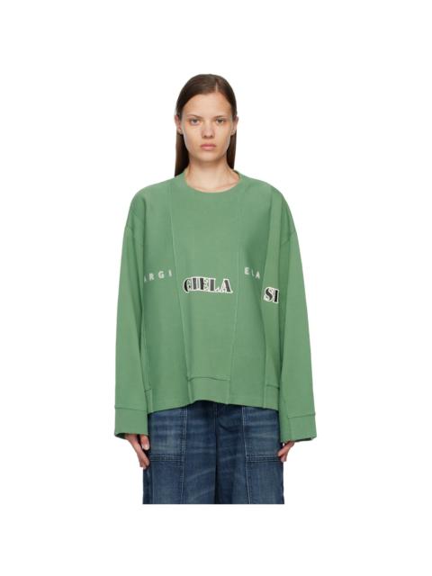 MM6 Maison Margiela Green Band Sweatshirt