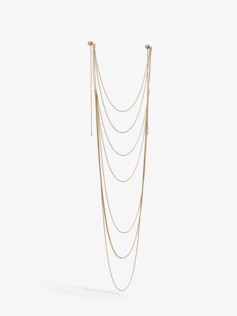 Alaïa MULTIPLE STRANDS EARRINGS NECKLACE