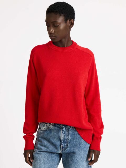 WOMENS RAGLAN JUMPER IN RED