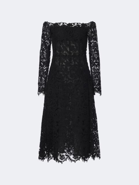 FENDI Off-shoulder lace bustier dress