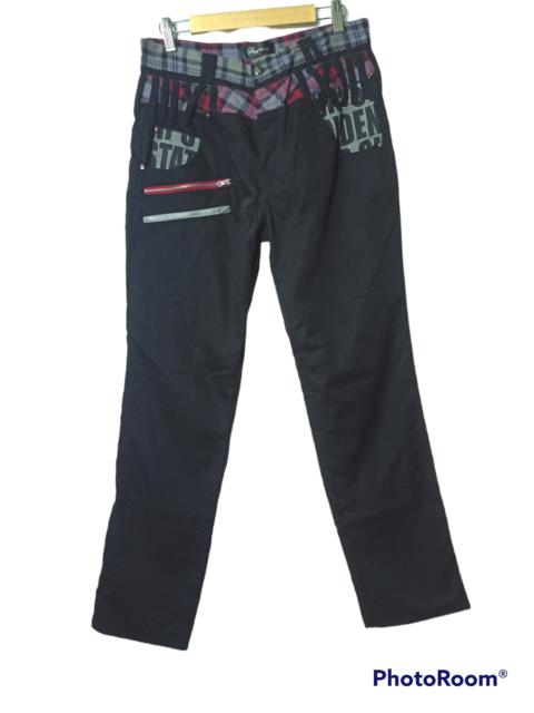 Other Designers Japanese Brand - Vintage Suggestion Japan Double Waist Zipper Punk Pants