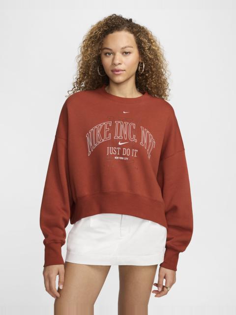 Nike Sportswear Phoenix Fleece Women's Over-Oversized Crew-Neck Graphic Sweatshirt