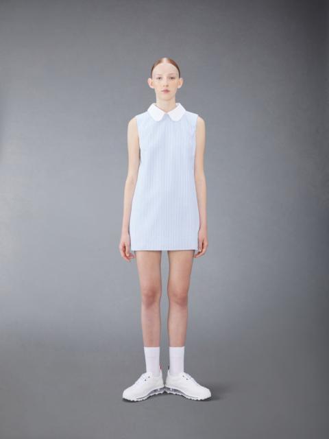 Thom Browne striped cotton-seersucker minidress