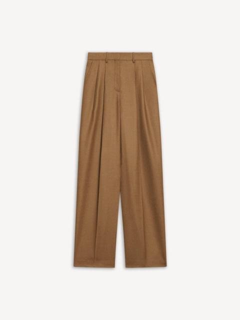Theory Double Pleat Pant, 33'' in Sleek Flannel