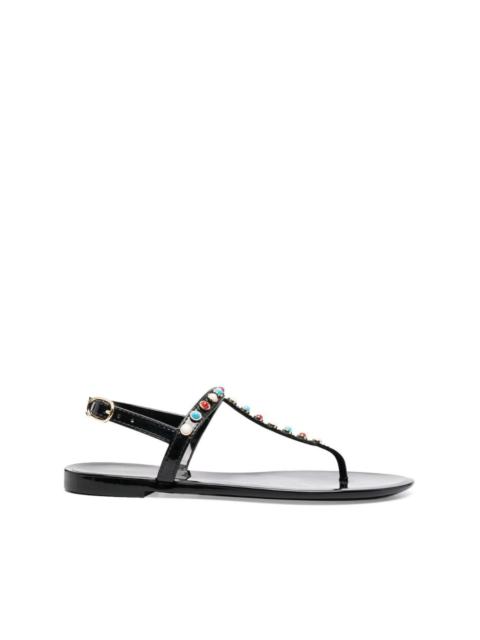 Stuart Weitzman embellished slingback sandals