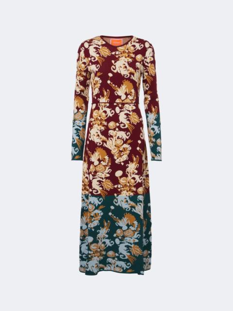 La DoubleJ Coven jacquard cotton-blend midi dress