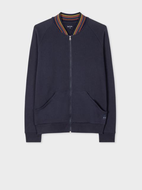 'Artist Stripe' Zip Lounge Top