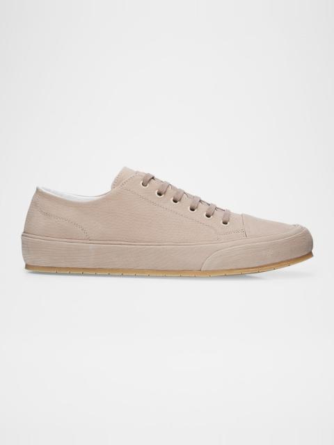 Brioni Men's Tennis Leather Tonal-Midsole Low-Top Sneakers
