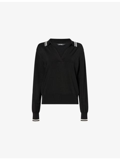 SPLITS59 Taylor Knitted Polo Top