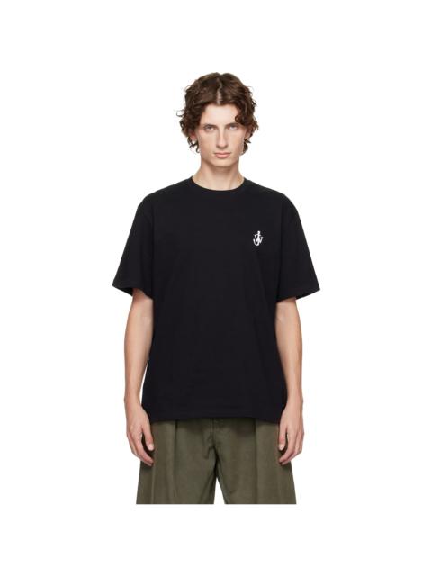 JW Anderson Black Anchor Embroidery T-shirt