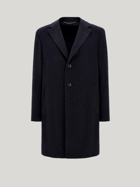 Canali BLUE CASHMERE SINGLE-BREASTED KEI COAT