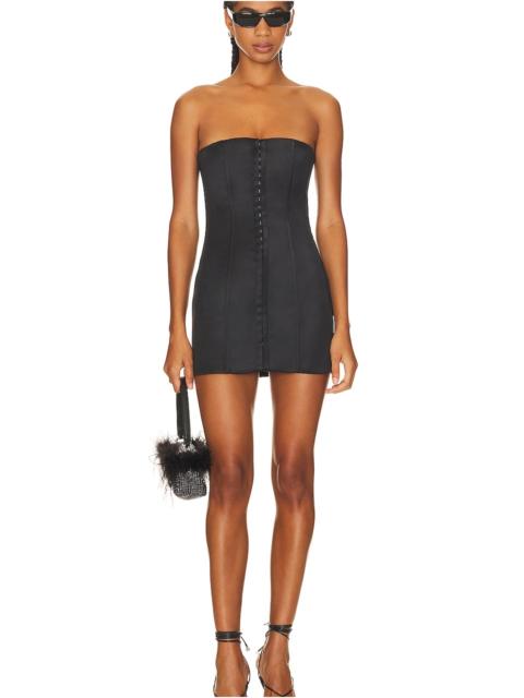 GUIZIO Satin Corset Dress