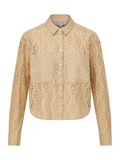 ADERES COTTON EYELET SHIRT