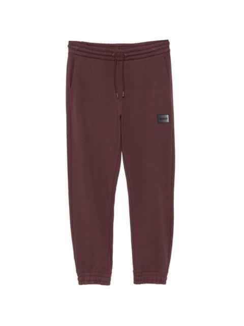 HUGO logo-patched cotton trackpants