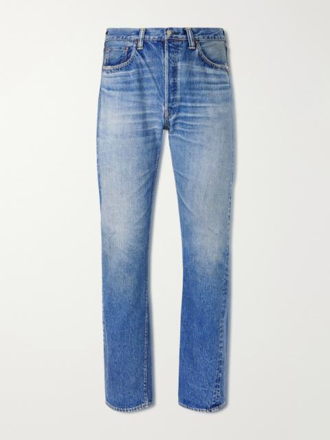 FULLCOUNT Dartford 1341-1101 Straight-Leg Distressed Selvedge Jeans