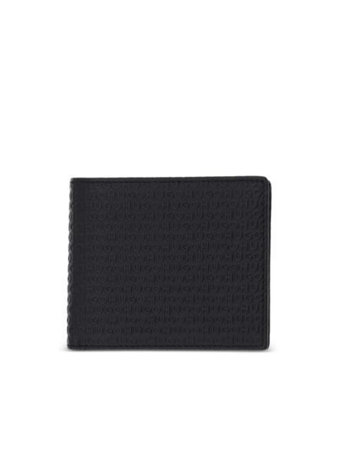 HUGO embossed billfold wallet