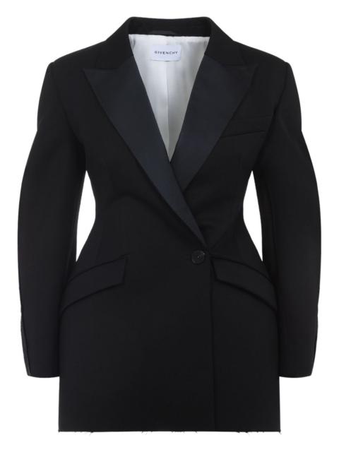 Givenchy Cacoon peaked-collar jacket